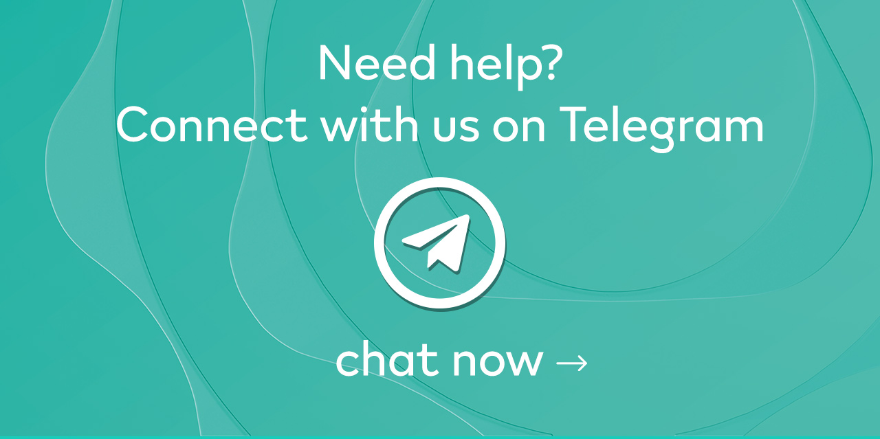Need help?Connect with us on Telegram